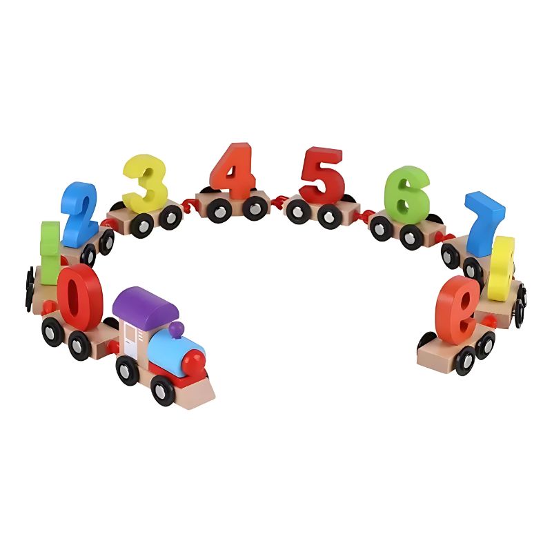 BELIDASHOP - Juego De Tren Números Con Ganchos Infantil Educativo 1 Al 10