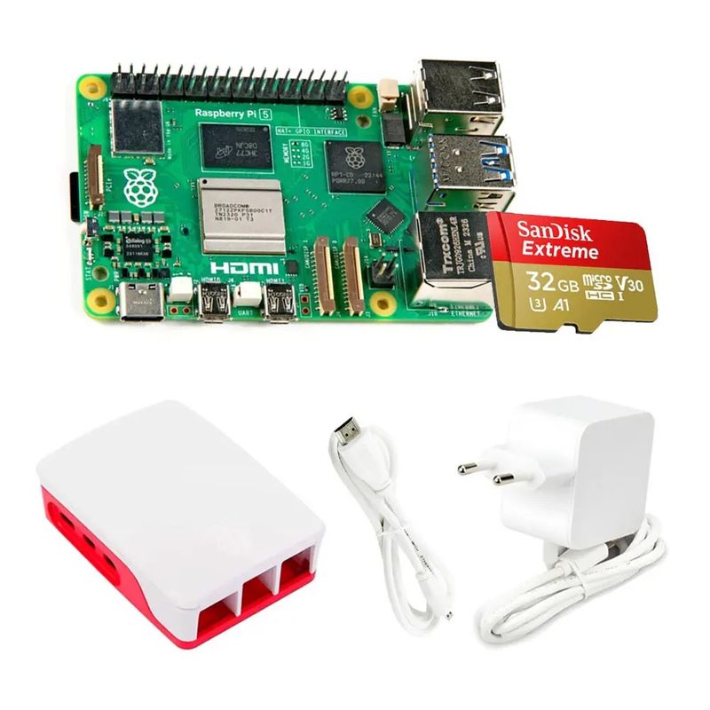 RASPBERRY PI - Kit Raspberry Pi 5 4GB con Sandisk Extreme 32GB 100 MB/s