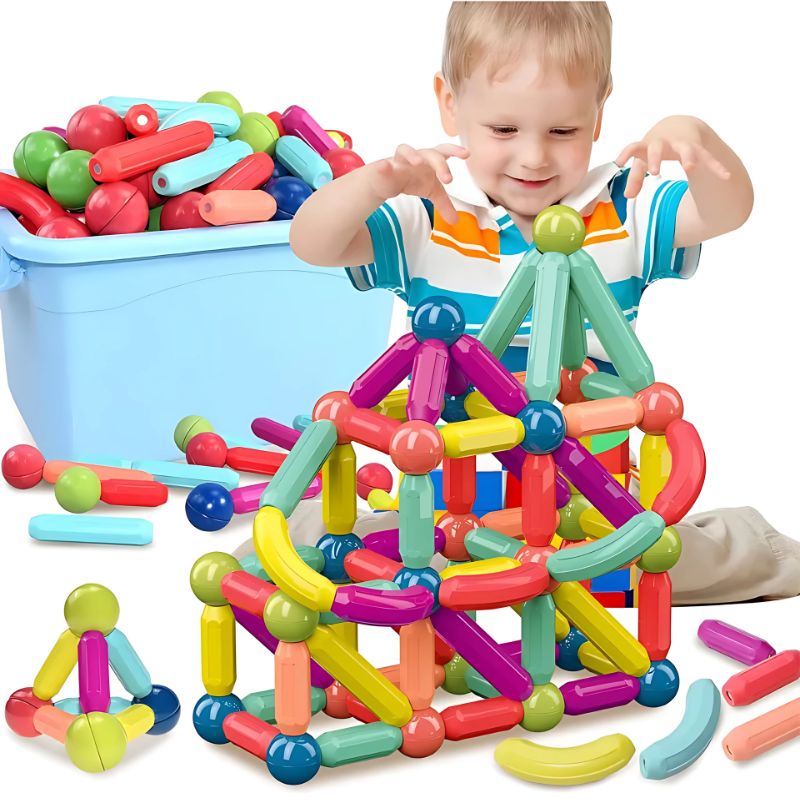 BELIDASHOP - Set De Bloques Magnéticos 36pz Varillas Imantada Para Niños