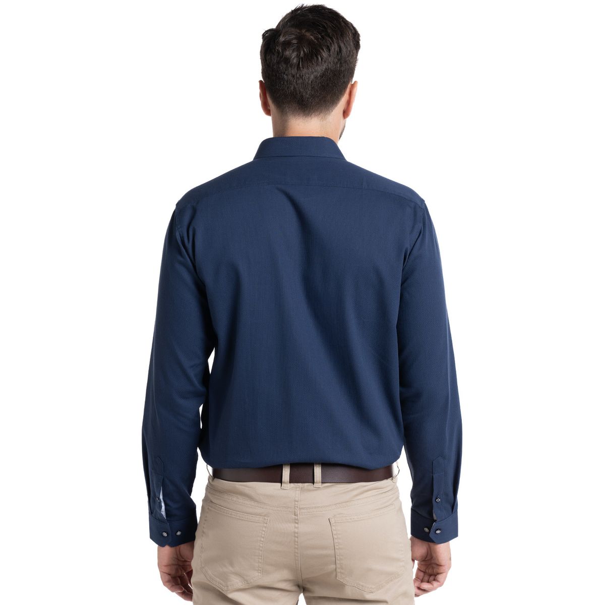 POTROS - Camisa Jacquard Santillana Hombre Manga Larga POTROS