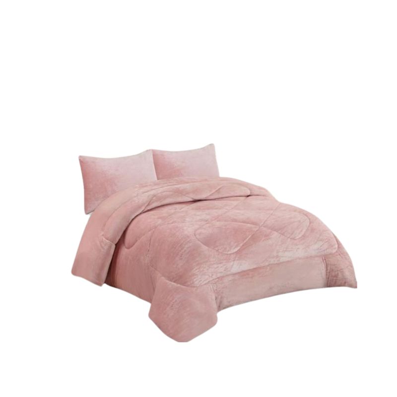 GENERICO - Cobertor Chiporro Invierno Plush 2 Plazas Liso 250x180cm