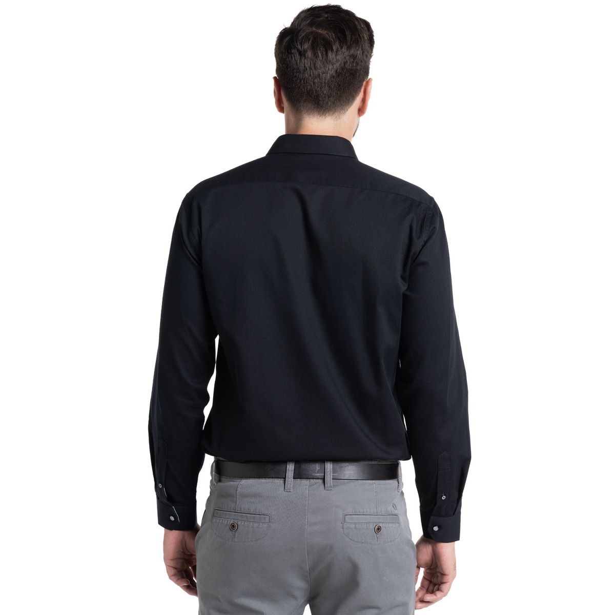 POTROS - Camisa Jacquard Santillana Hombre Manga Larga POTROS