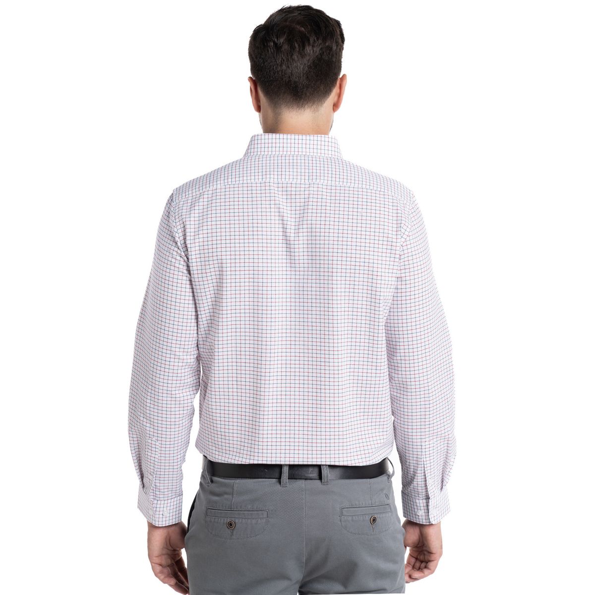 POTROS - Camisa Oxford Cuadros Londres Hombre Manga Larga POTROS