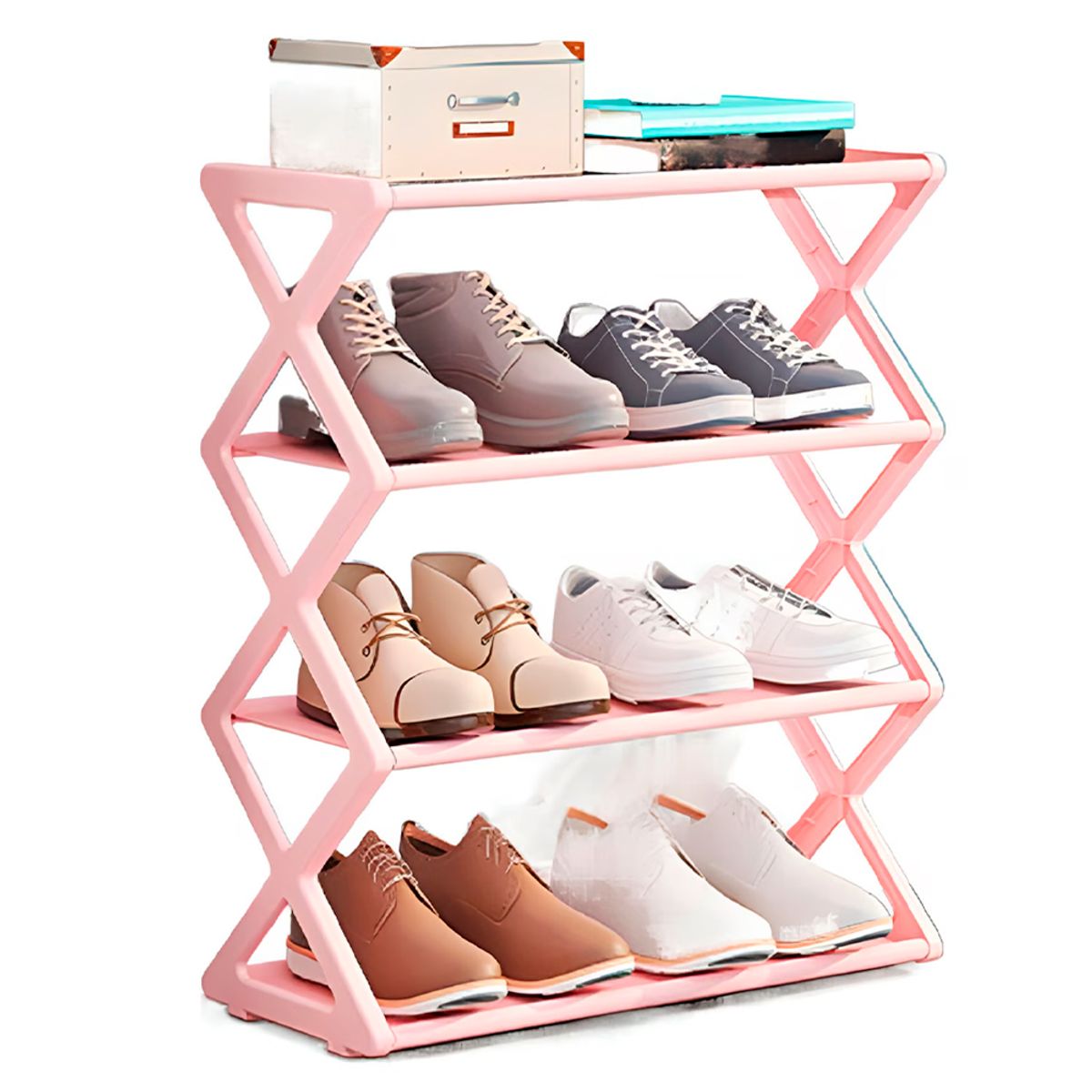 IRM - Zapatero Organizador de zapatos Repisa Rack Color Rosa