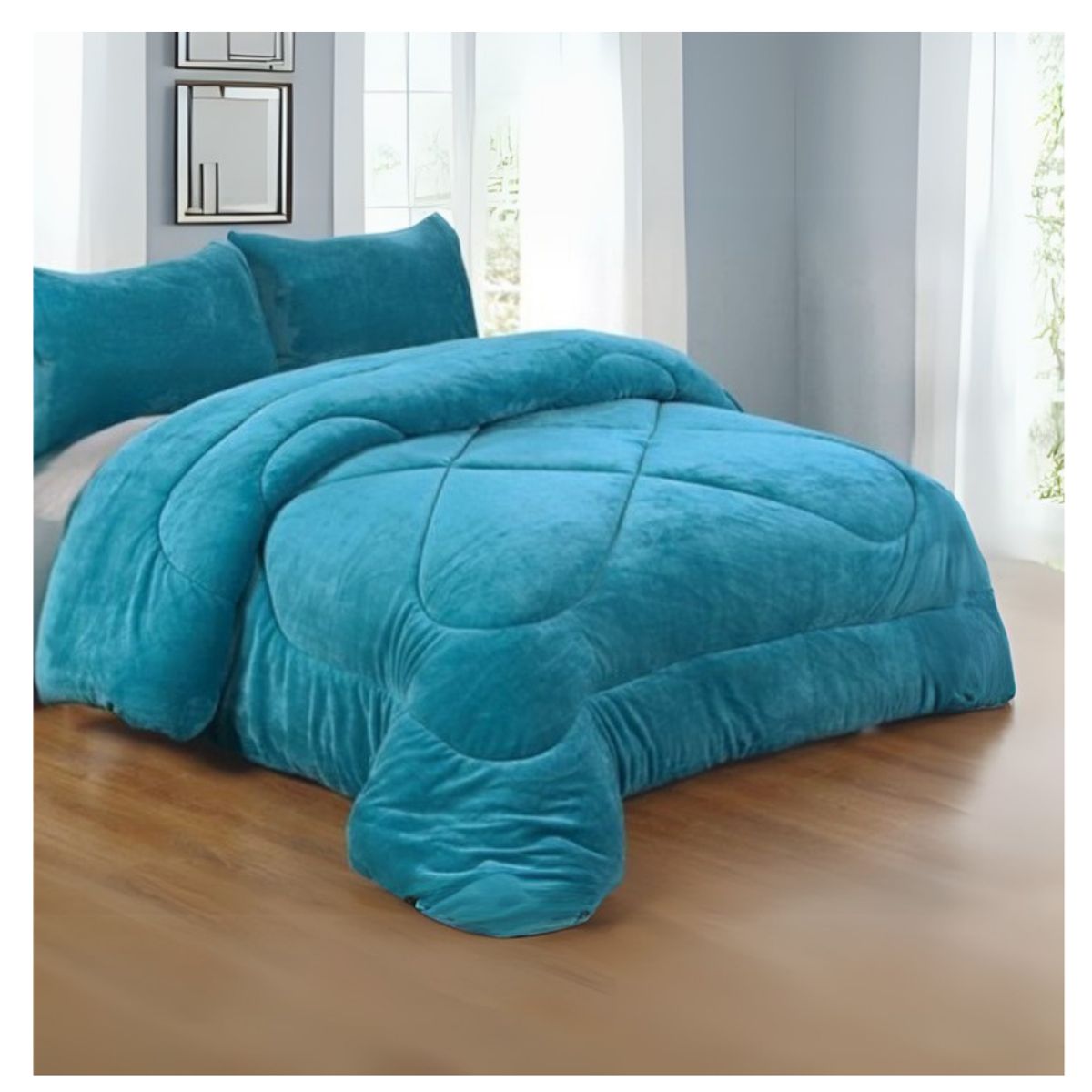 GENERICO - Cobertor Chiporro Invierno Plush 2 Plazas Liso 250x180cm