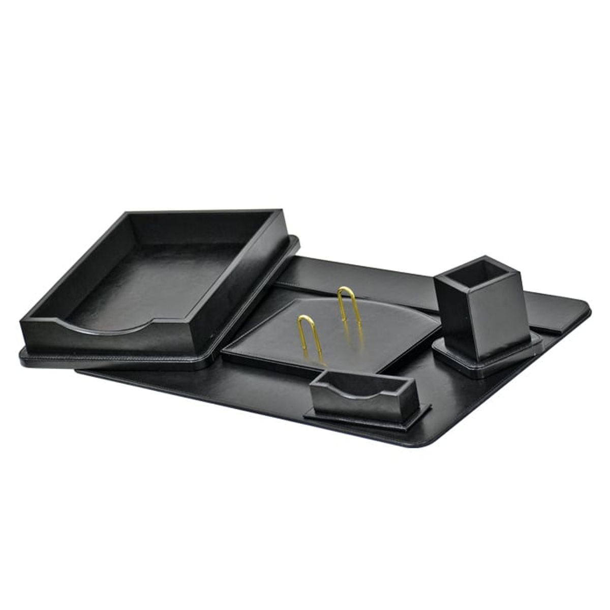 MSA MUEBLES SANTA ANA - Set Escritorio 5 Piezas Negro