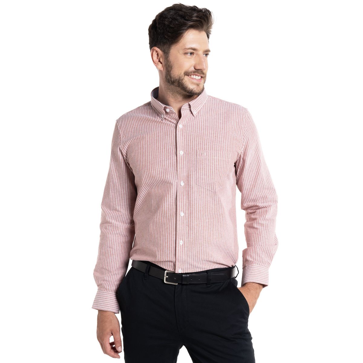 POTROS - Camisa Oxford listada Bergen POTROS