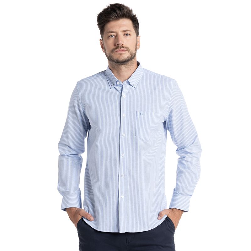 POTROS - Camisa Oxford listada Bergen POTROS