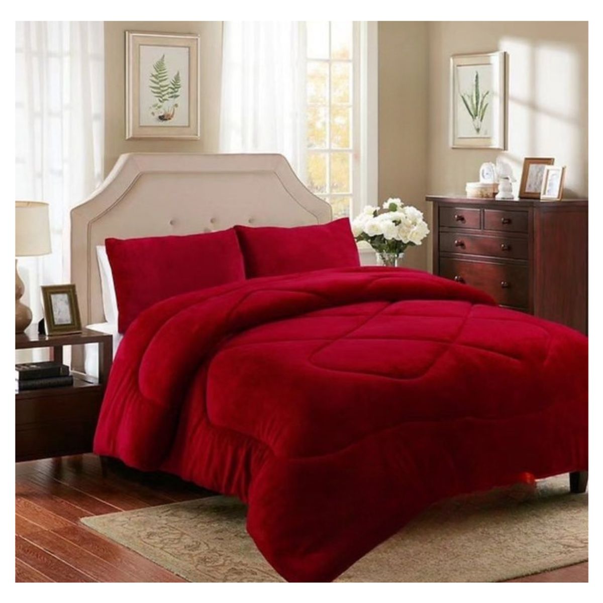 GENERICO - Cobertor Chiporro Invierno Plush 2 Plazas Liso 250x180cm