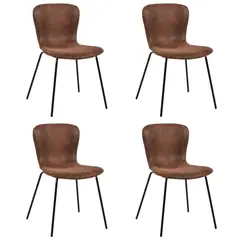 JAVIMATE - Pack 4 Sillas De Comedor Vintage Café