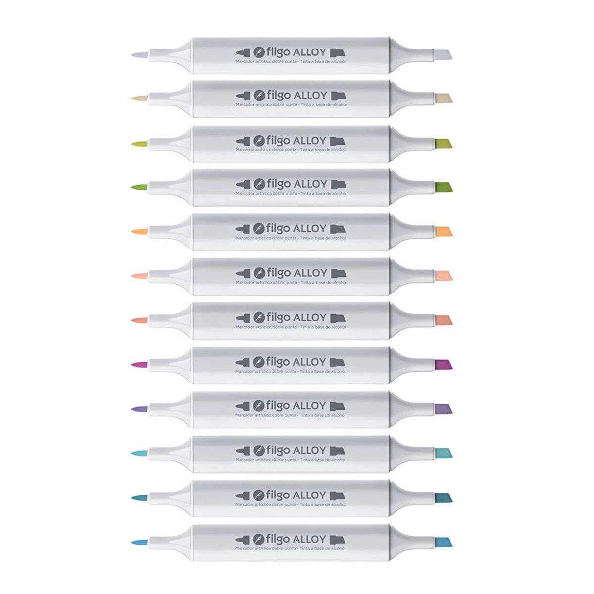 FILGO - Marcadores Doble Punta Filgo Alloy 12 Tono Pastel