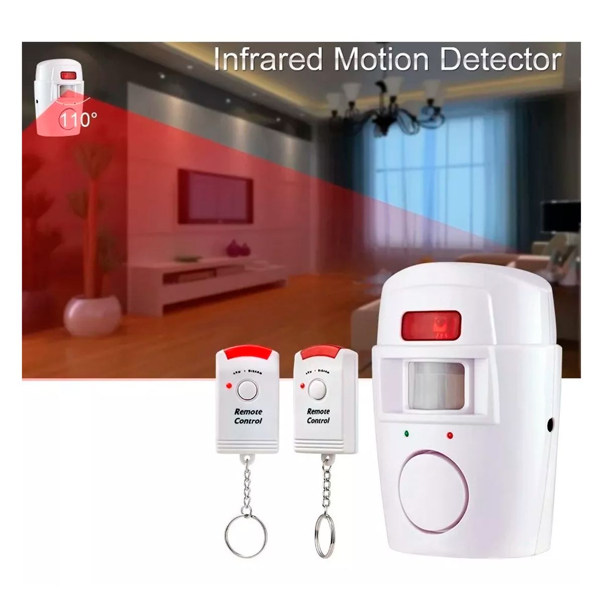 GENERICO - Alarma Sirena Con Sensor 2 Controles