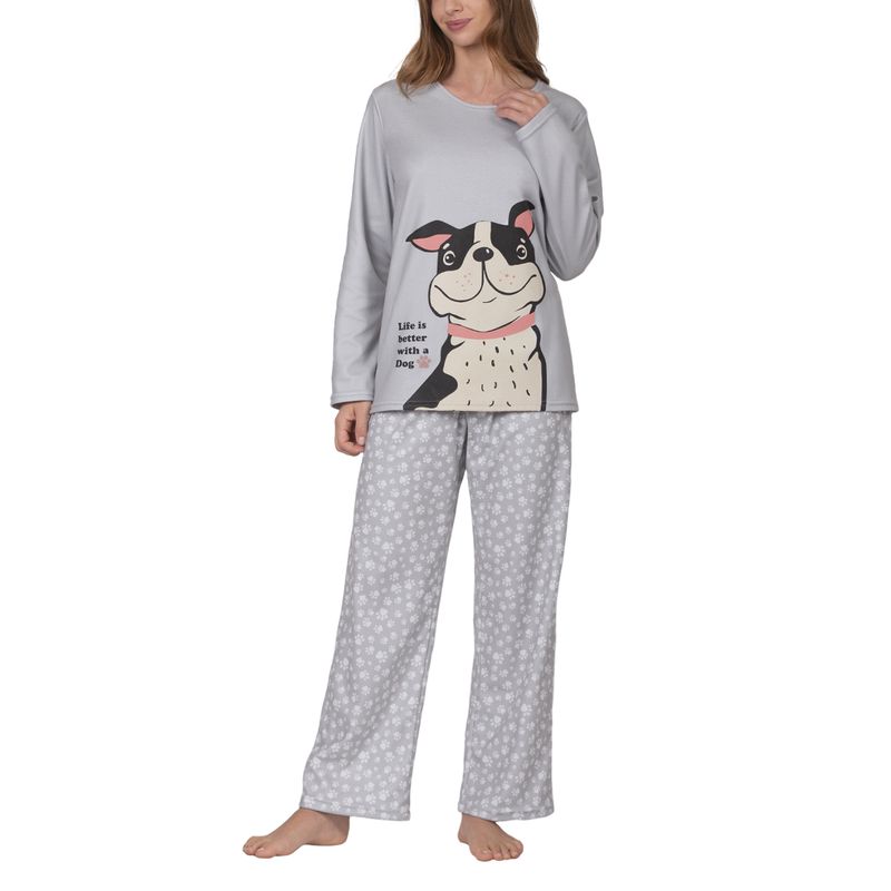 BAZIANI - Pijama Micropolar Dog Mujer 8682