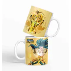 ESTAMPA MANIA - Taza Caballero Del Zodiaco - Acuario Dorado D1