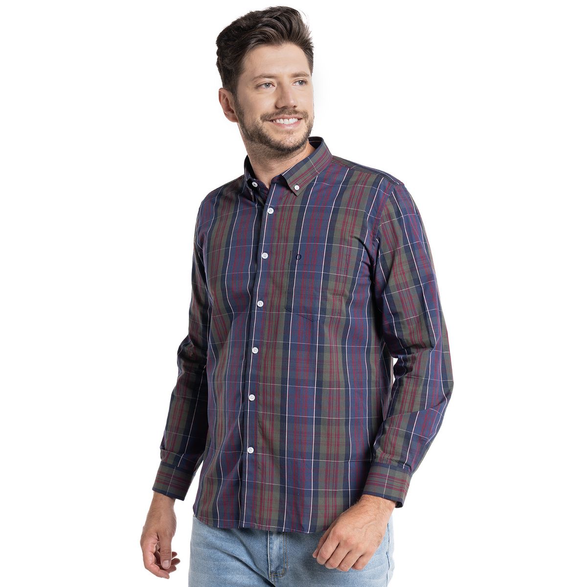 POTROS - Camisa Trevira Cuadros Almería POTROS