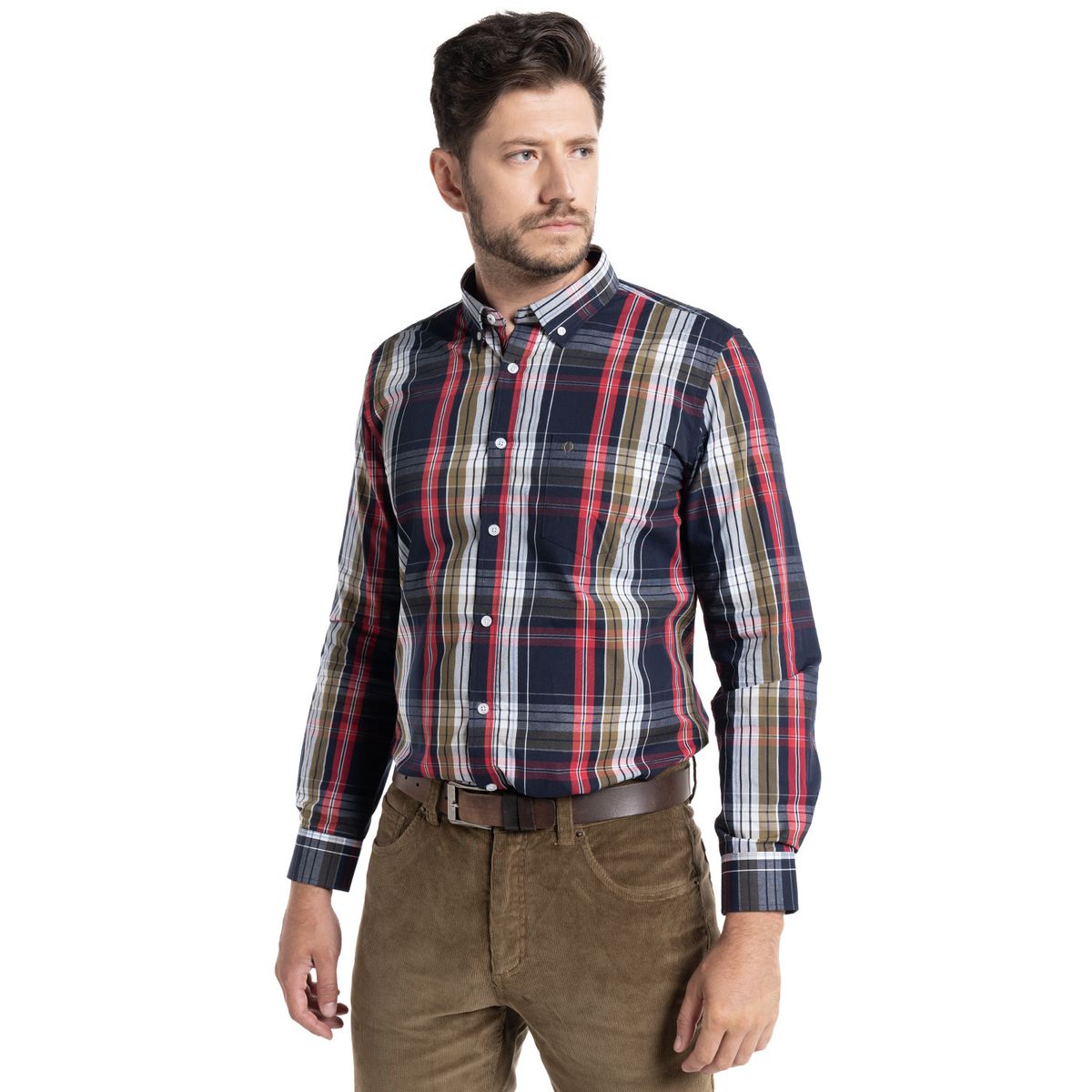 POTROS - Camisa Trevira Cuadros Almería POTROS