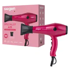 SIEGEN - Secador de Pelo Specialist Air Ion Negativ Rosa SG3049C01 2000W