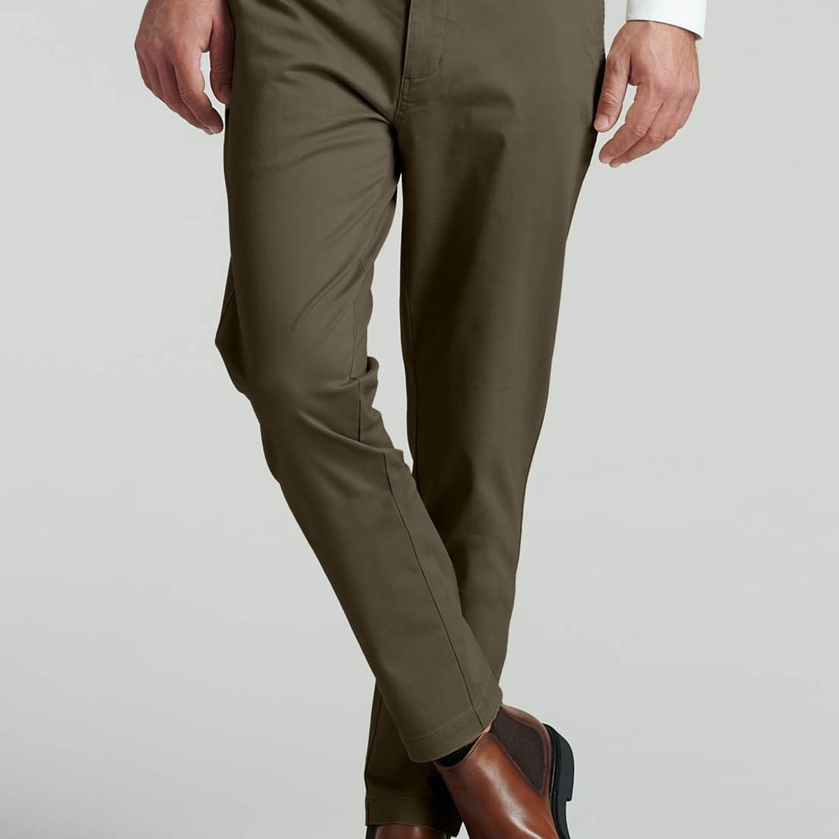 FEROUCH - Pantalón Twill Slim /31 Business Café Ferouch