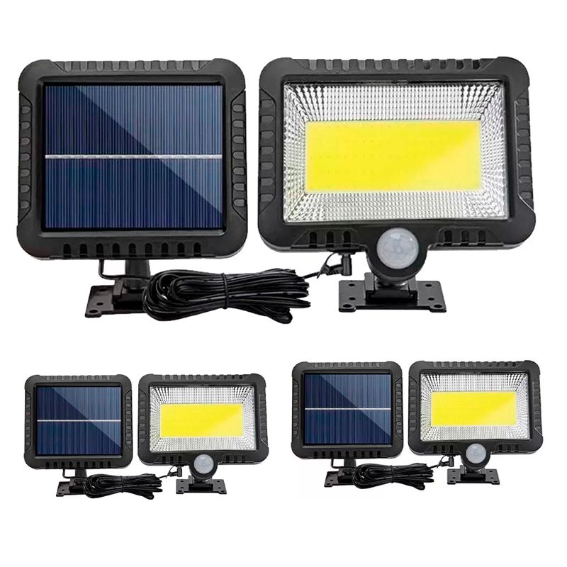 GENERICO - pack 3 Lámparas Led Solar Con Sensor De Movimiento 10 horas de luz