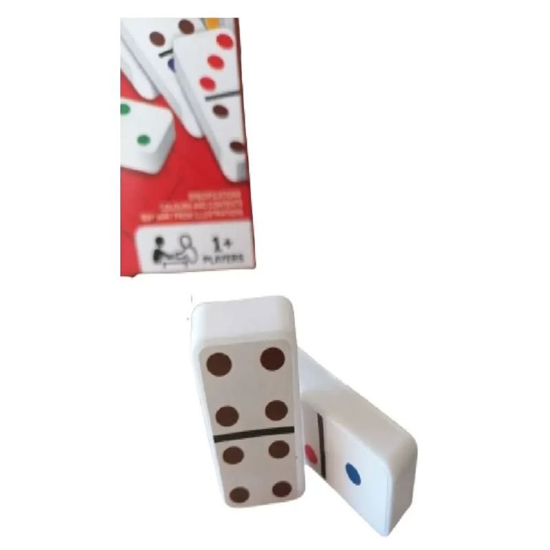 GENERICO - Juego Domino 28 Piezas Plasticas Con Pegatina