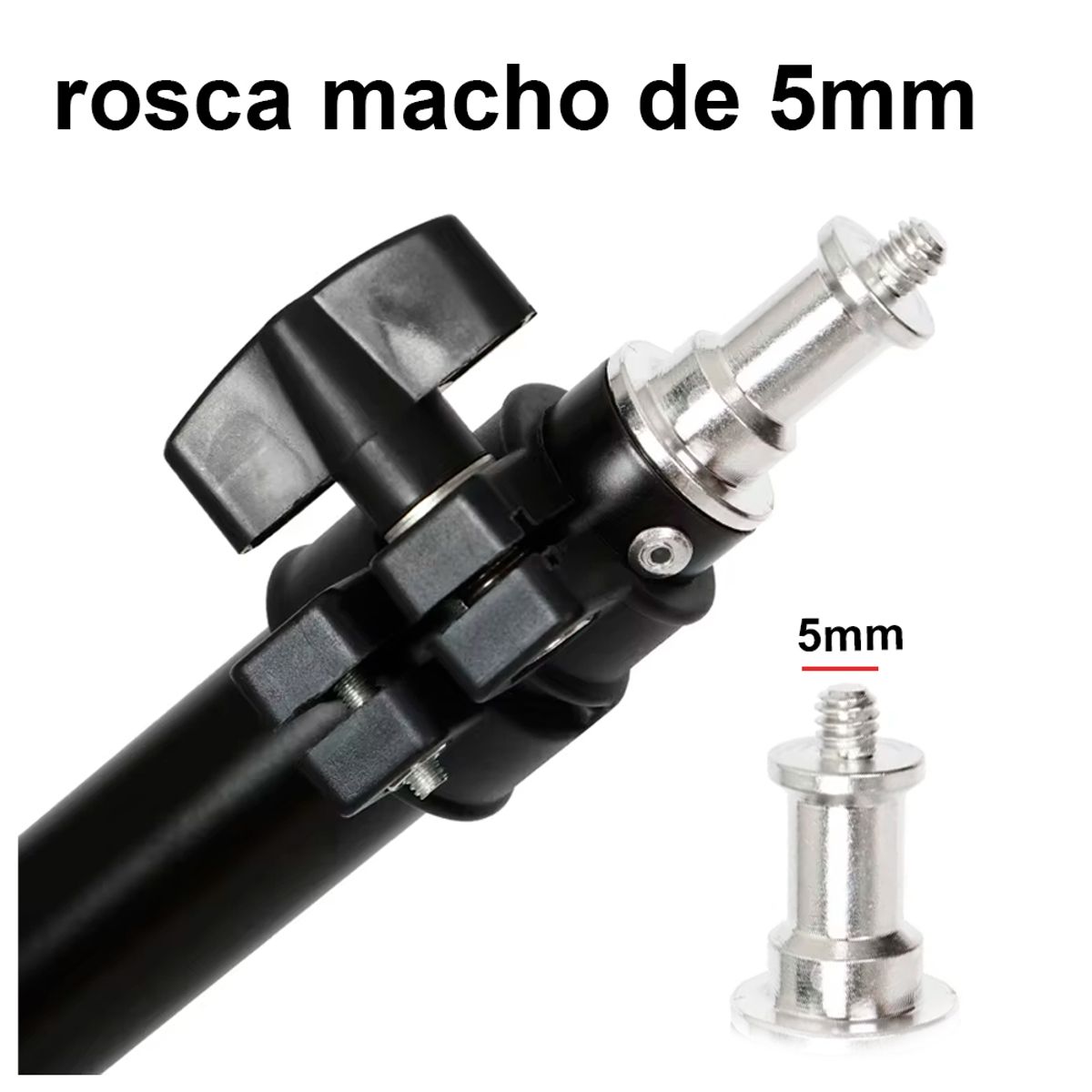 IRM - Trípode Araña Metal Ajustable 2 metros para Cámara Aro Luz Teléfono