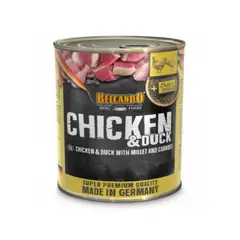 BELCANDO - HUHN POLLO CON PATO MIJO Y ZANAHORIAS - LATA 800 GR