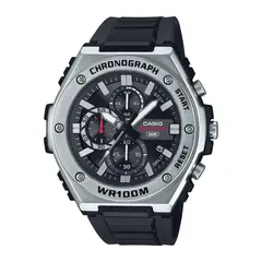 CASIO - Reloj MWA-300H-1AVDF Resina/Acero Juvenil Plateado