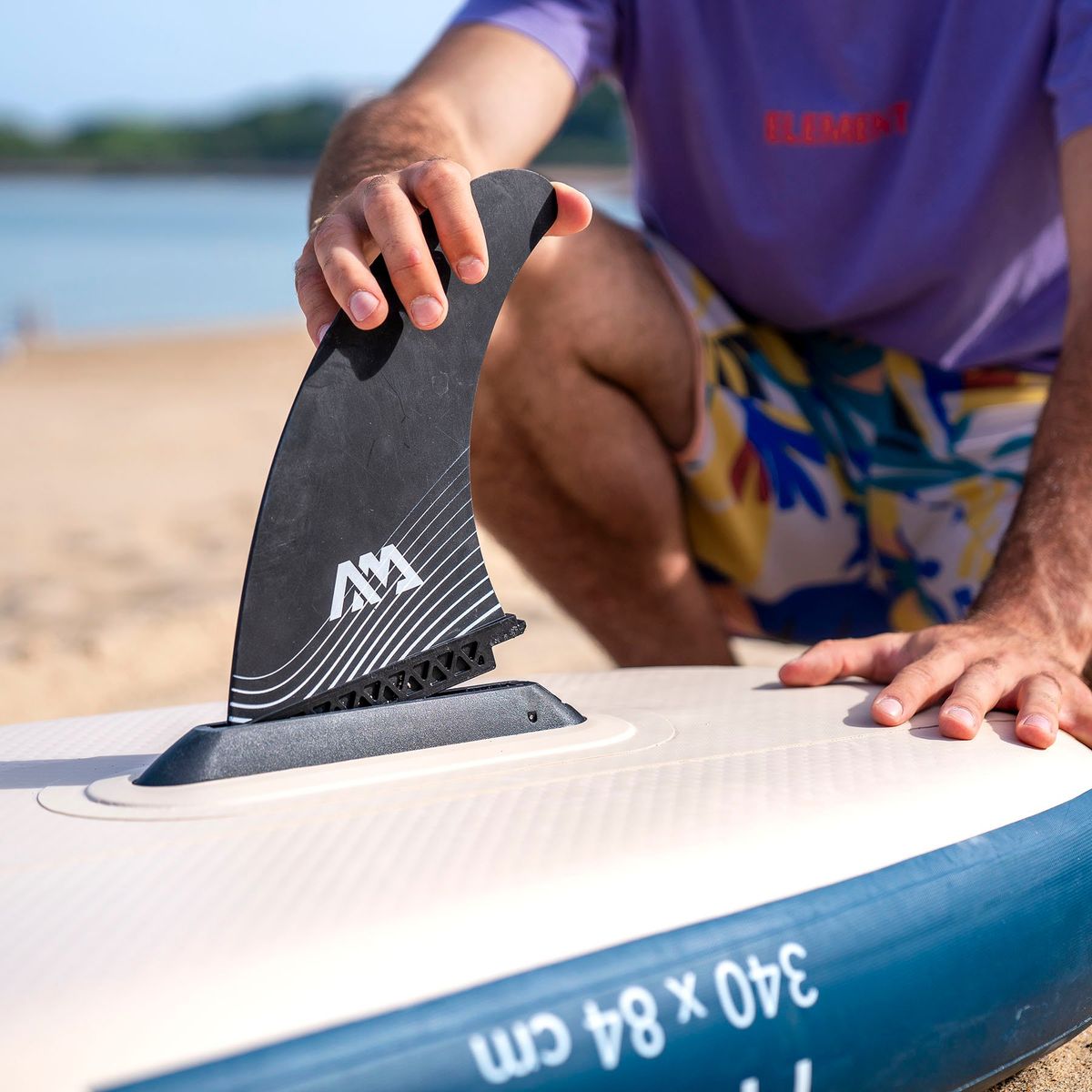 AQUA MARINA - Quilla Central Grande Swift Attach Aqua Marina para SUP