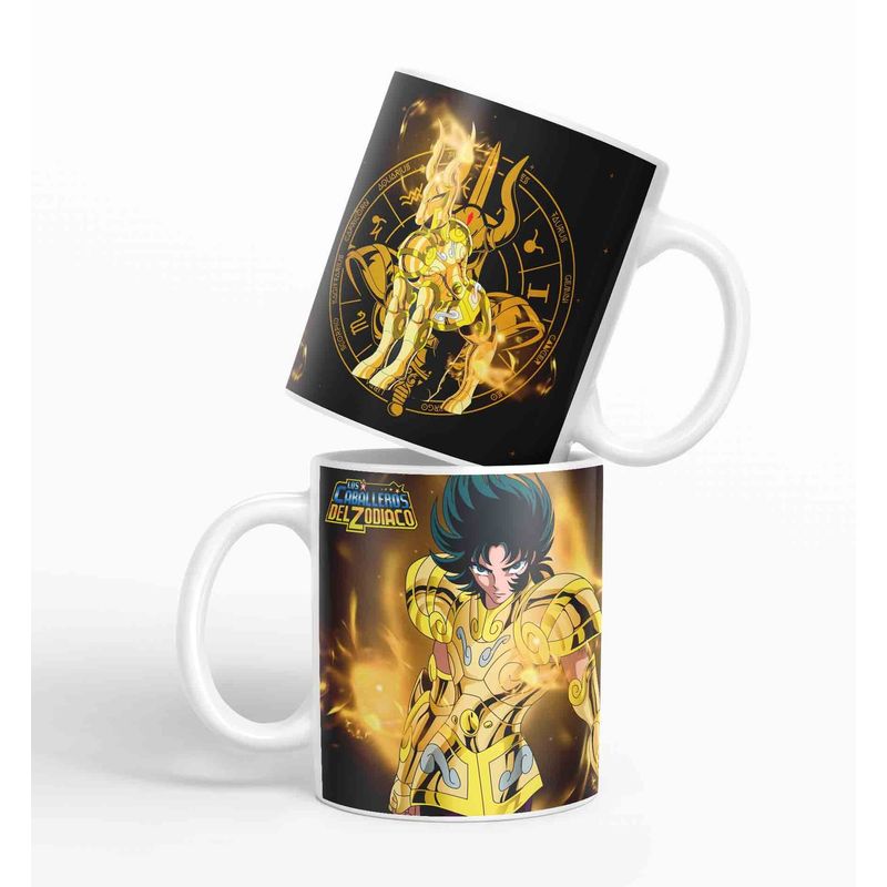 ESTAMPA MANIA - Taza Caballero Del Zodiaco - Capricornio Negro D9 320ml