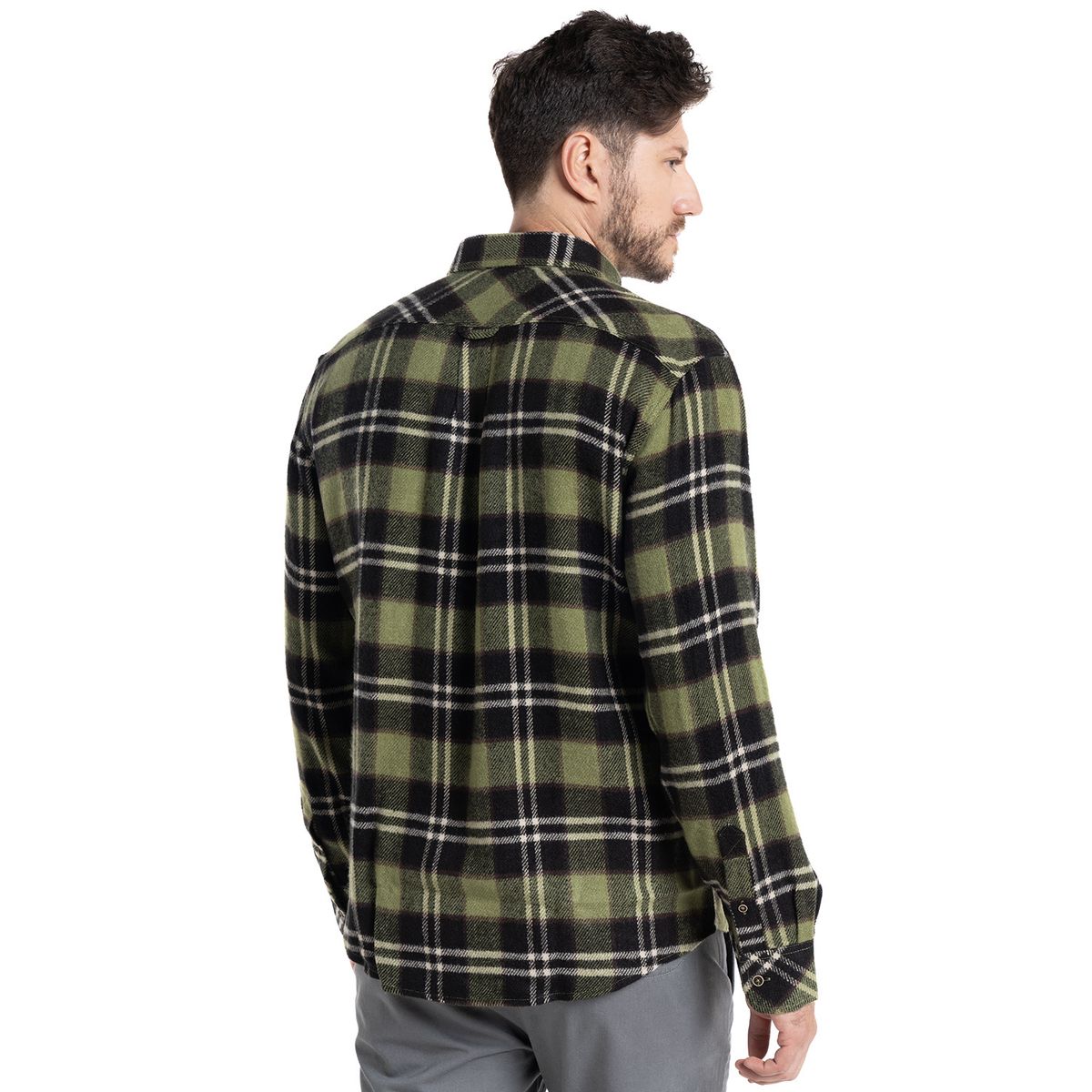 POTROS - Camisa Leñadora Asturias Hombre Manga Larga POTROS