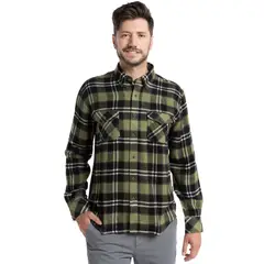 POTROS - Camisa Leñadora Asturias Hombre Manga Larga