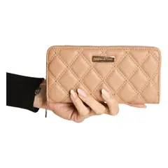 LORENZO DI PONTTI - Billetera Con Tachas Camel