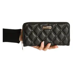 LORENZO DI PONTTI - Billetera Con Tachas Negro