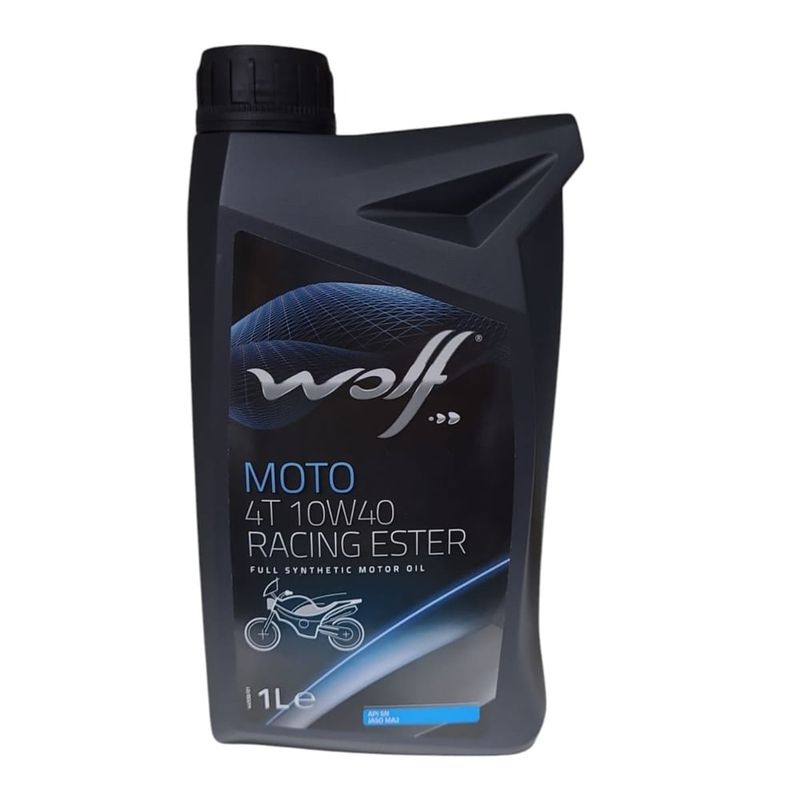 GENERICO - Aceite Moto Wolf 10w 40 Full Sintético Racing 1L 4T