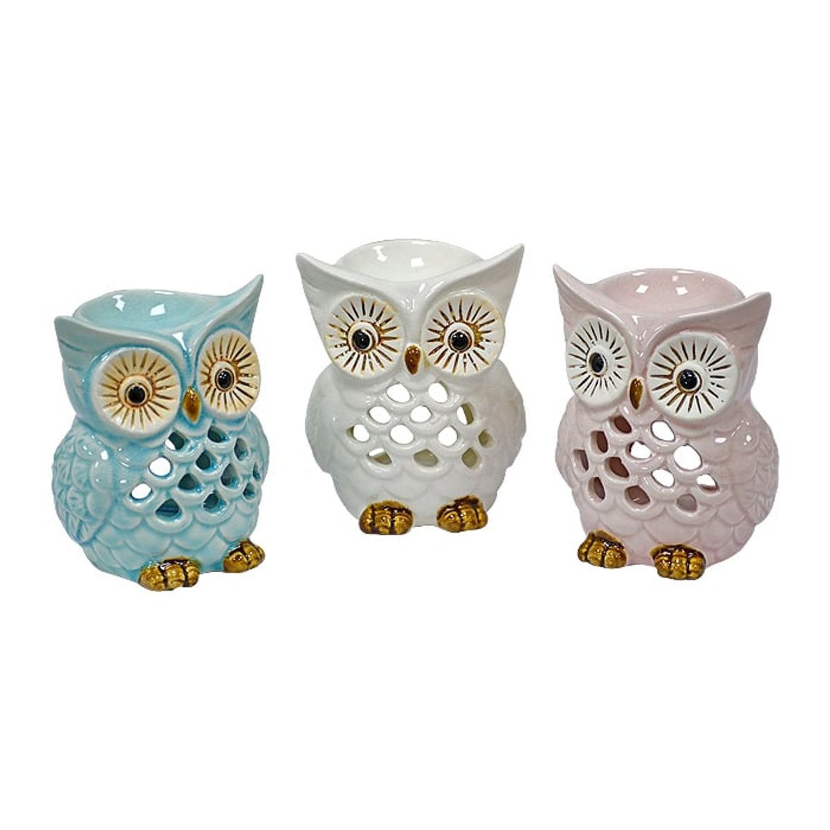 MSA MUEBLES SANTA ANA - Búho Candelabro Grande Unidad ( 3 Colores)