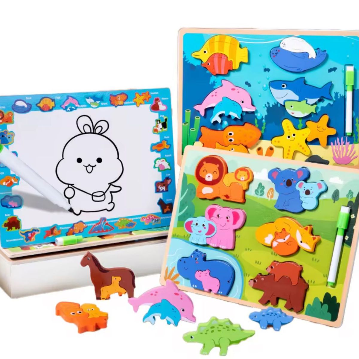 GENERICO - Puzzle Encaje Rompecabeza 3d Juego De Madera Didáctico
