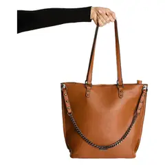 LORENZO DI PONTTI - Cartera Grande De Pu Con Strap Y Cadena