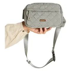 CURVI - Cartera De Tela Con Quilt