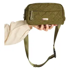 CURVI - Cartera De Tela Con Quilt