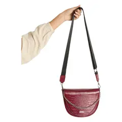 CURVI - Cartera Rigida Texrurizada Con Strap