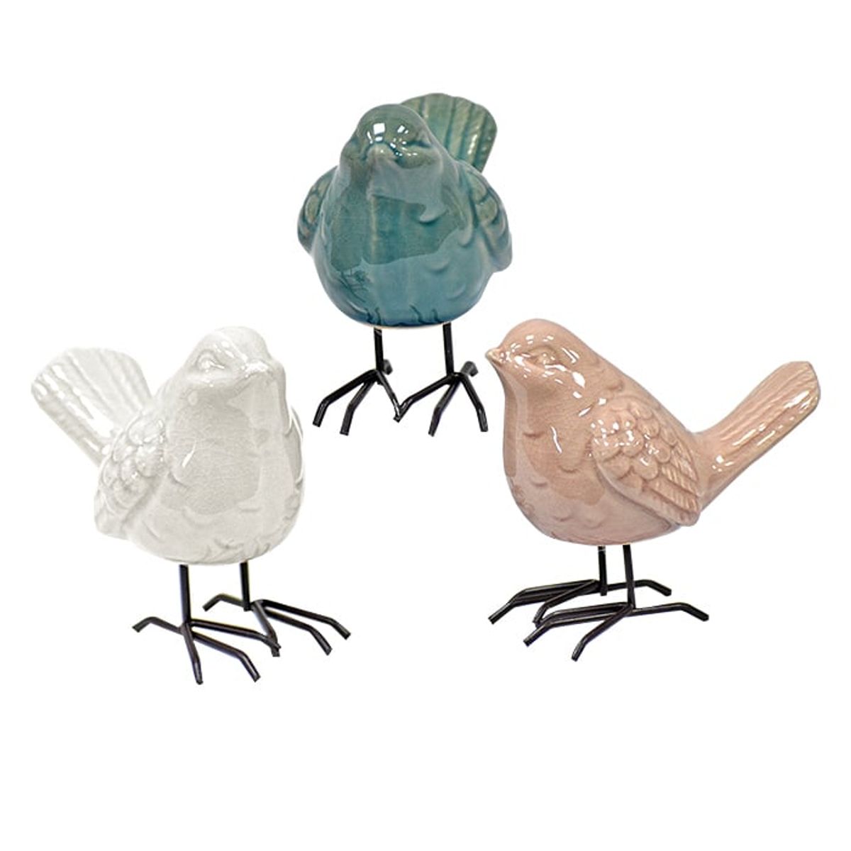 MSA MUEBLES SANTA ANA - Figura Pajarito Porcelana ( 3 Colores)