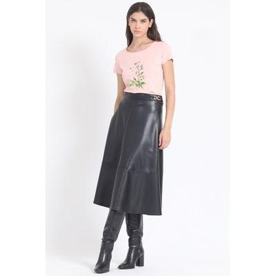 Imagen 2 del producto Polera Basica Con Estampado Rosas, Rosa