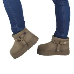 THUNDER BLUE - Botin Casual de Mujer 18 Yassne Gris.