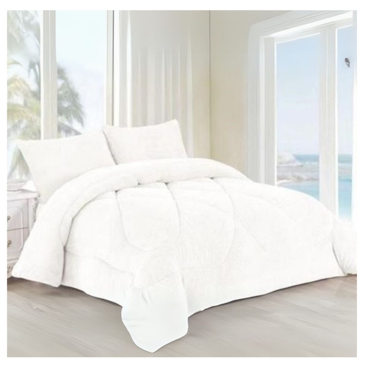 GENERICO - Cobertor Chiporro Invierno Super King Plush Liso 270x250cm
