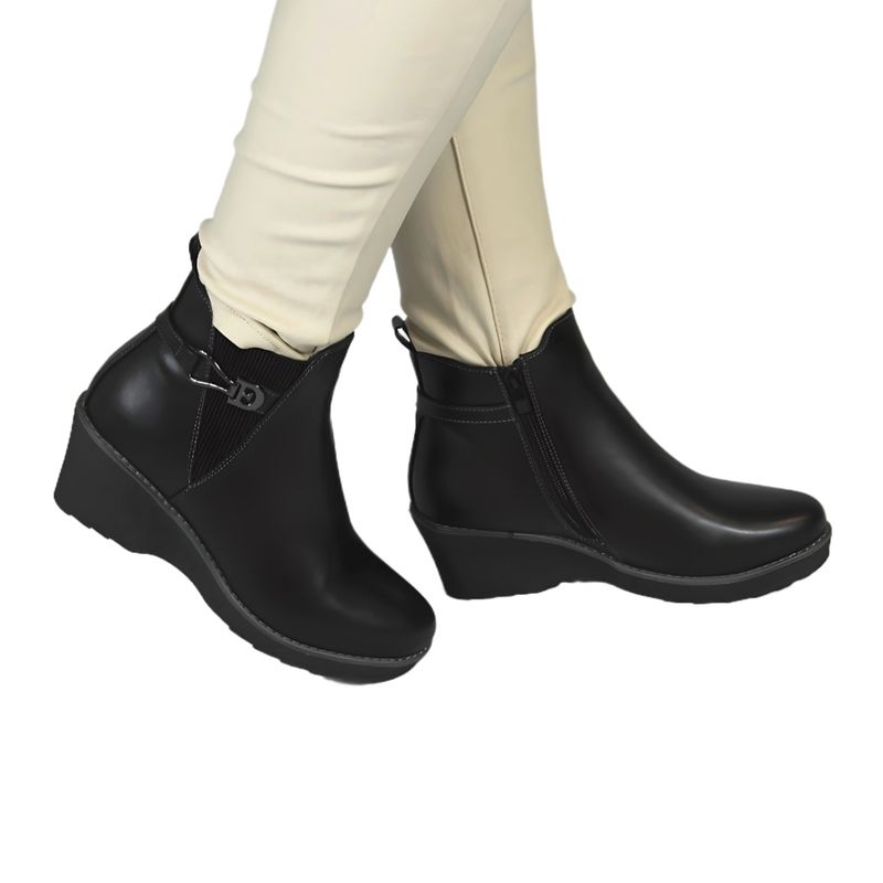 THUNDER BLUE - Botin de Mujer Invierno 73 Yassne Negro