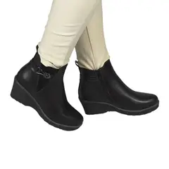 THUNDER BLUE - Botin de Mujer Invierno 73 Yassne Negro