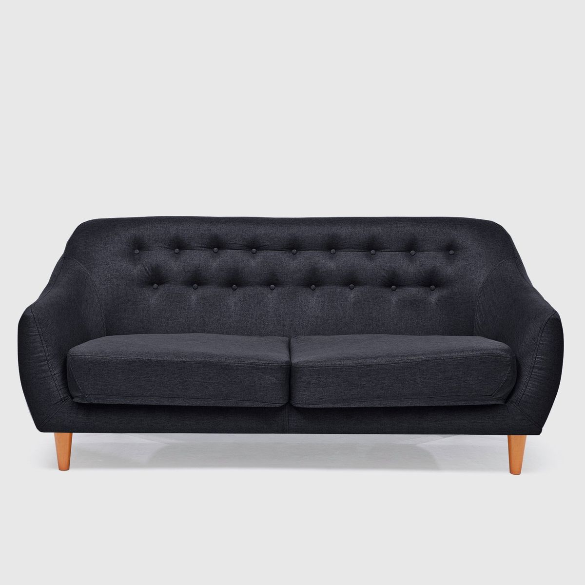 ALMORE - SOFA NORWEIS 2 CPS TELA NEGRO ALMORE