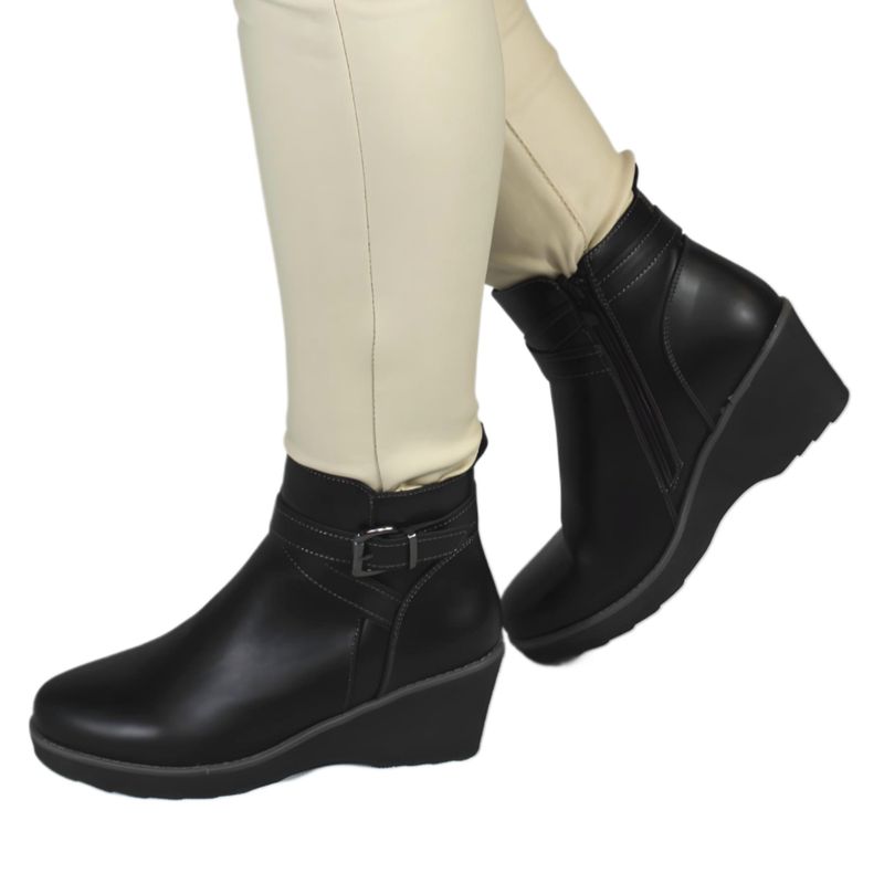 THUNDER BLUE - Botin de Mujer Invierno 72 Yassne Negro
