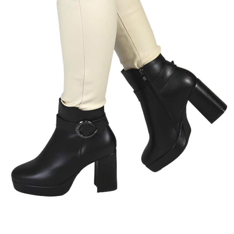 THUNDER BLUE - Botin de Mujer 62 Yassne Negro