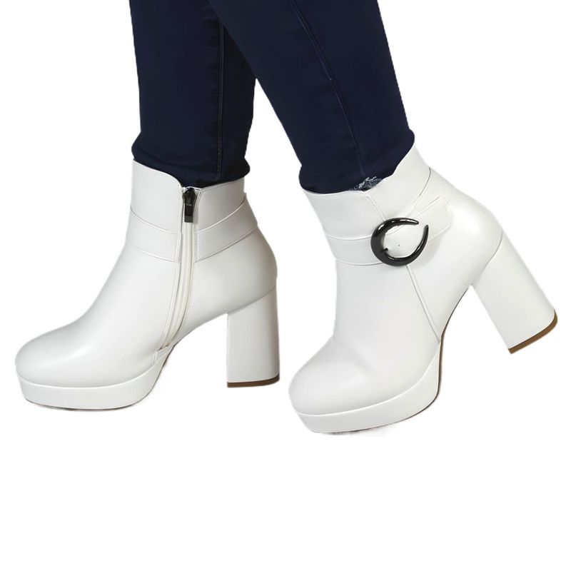 THUNDER BLUE - Botin de Mujer 62 Yassne Blanco